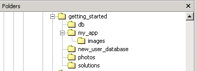 Verifying the tutorial file structure